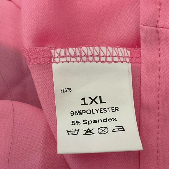 Elegant Pink OR Blue Blouse with Sheer Sparkly Sleeves. SIZES vary - Picture 5 of 9